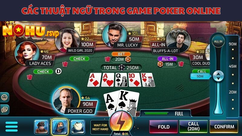 Thành thạo các thuật ngữ chơi Poker để tham gia cá cược